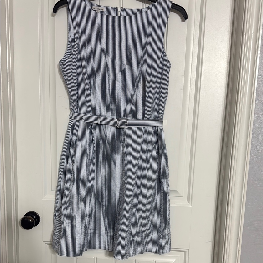 Signature Blue and White Striped Dress